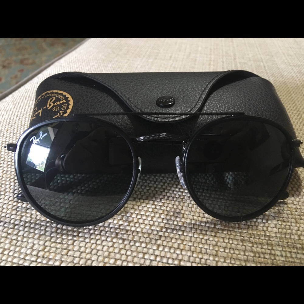 Ray Ban Round Double Bridge (Black)